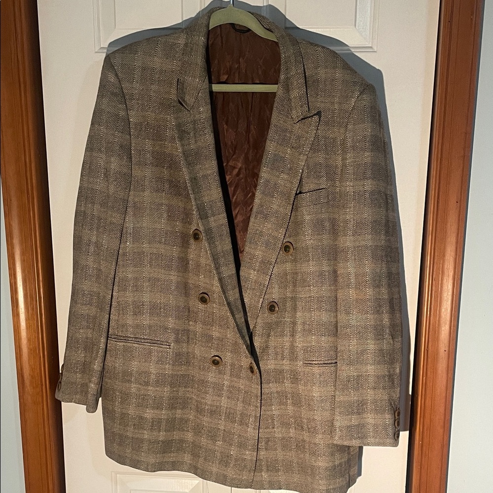 Men's Classic Checkered Blazer